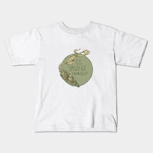 Go Smudge Yourself || Burning Sage Illustration || GREEN Kids T-Shirt